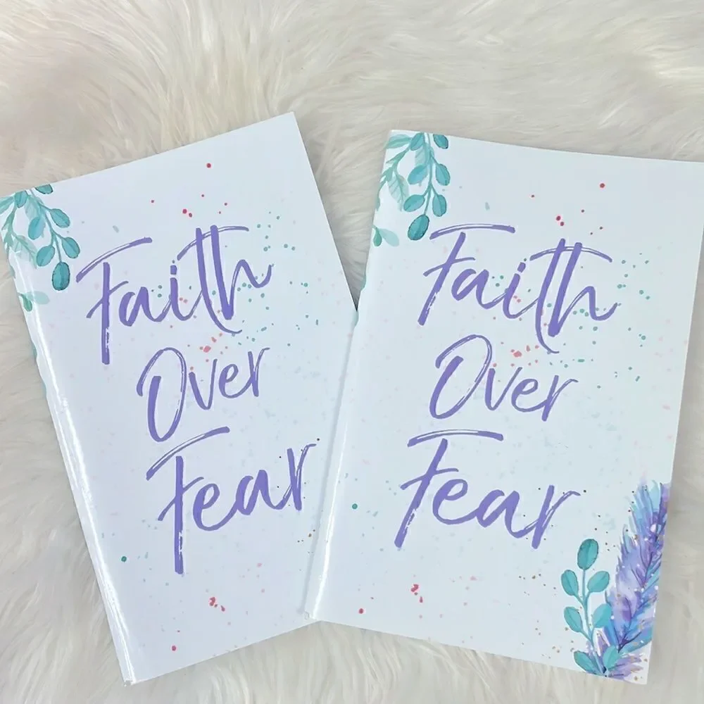 Journal | Faith over Fear quoted writing journal,Spiritual,Religious inspired.